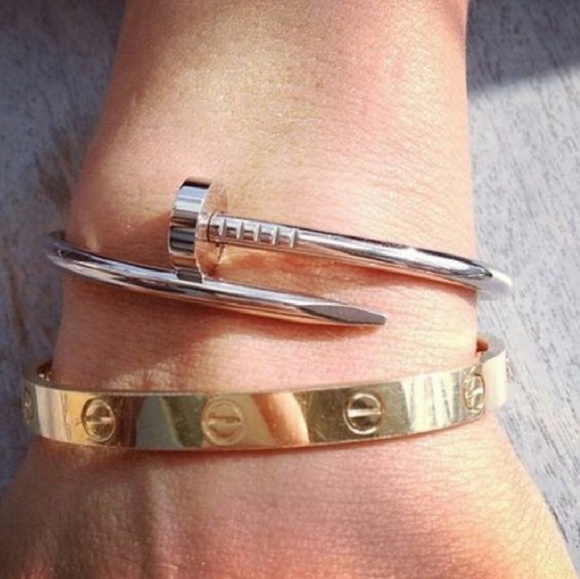 1 Oak Jewelry - Designer 1 Oak Gold Diamond Stone Studded Bracelet